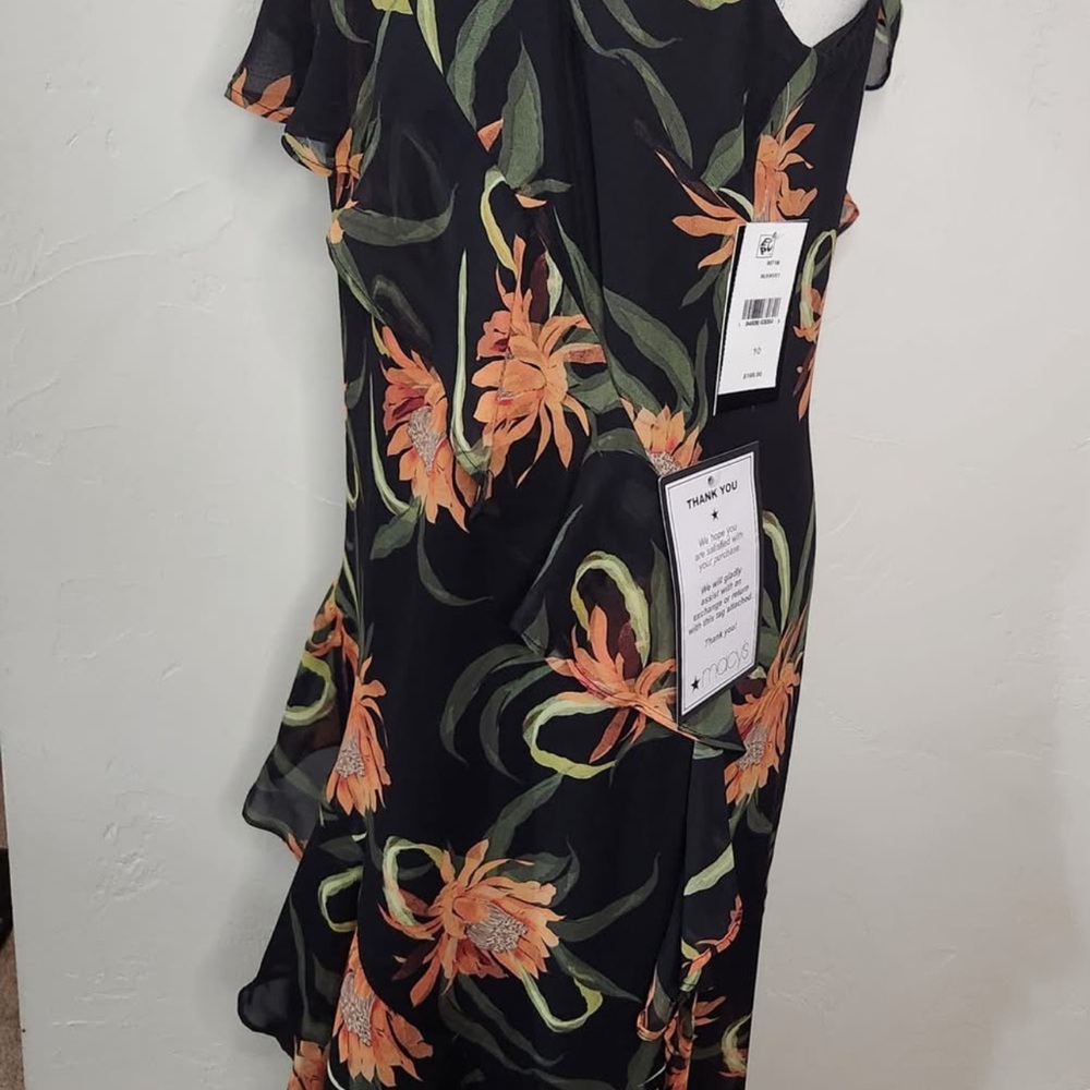 Floral Black Dress